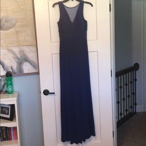 Dark blue (not navy) prom/evening dress